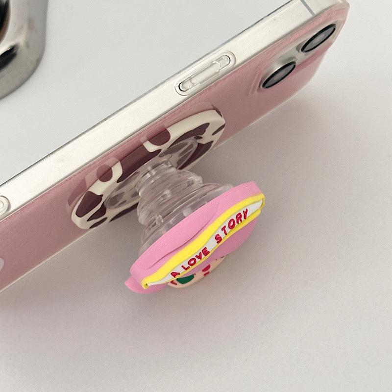 3D Cartoon Doll Magnetic Phone Stand with Strong Suction for MagSafe Phones - Desktop Accessory for Men & Women.