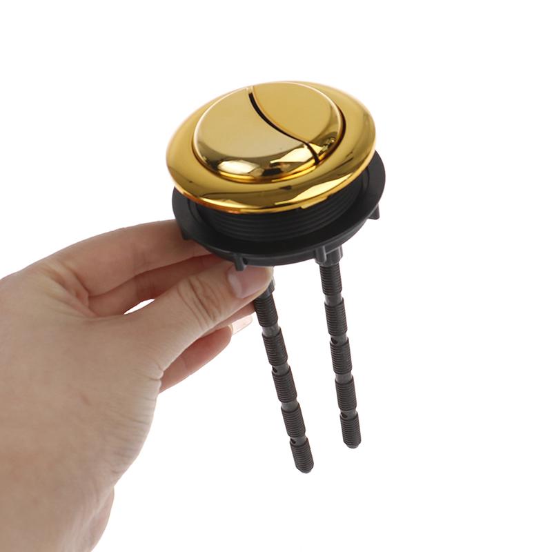 Toalettspylekasse Gull 48mm/58mm Knapp Rund Form Toalett Trykknapper