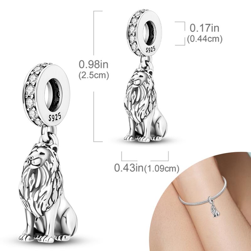 New 925 Silver Charms Bead Safety Chain Bead Fit Original Charms Bracelet Pendant Fine DIY Birthday Jewelry For Women