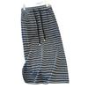 Women's Striped Knit A-Line Midi Skirt with Slit - Spring/Autumn 2025 Korean Style