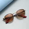 Round Retro Sunglasses Men Women UV400 Protection Sun Glasses Metal Steampunk Vintage Goggles Trendy Punk Outdoor Eyewear