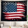 White Winter Snow Wall Tapestry, Colorful Three Wall Hanging Large Tapestry Decoration Polyester Fiber White Hem Around for Dorm