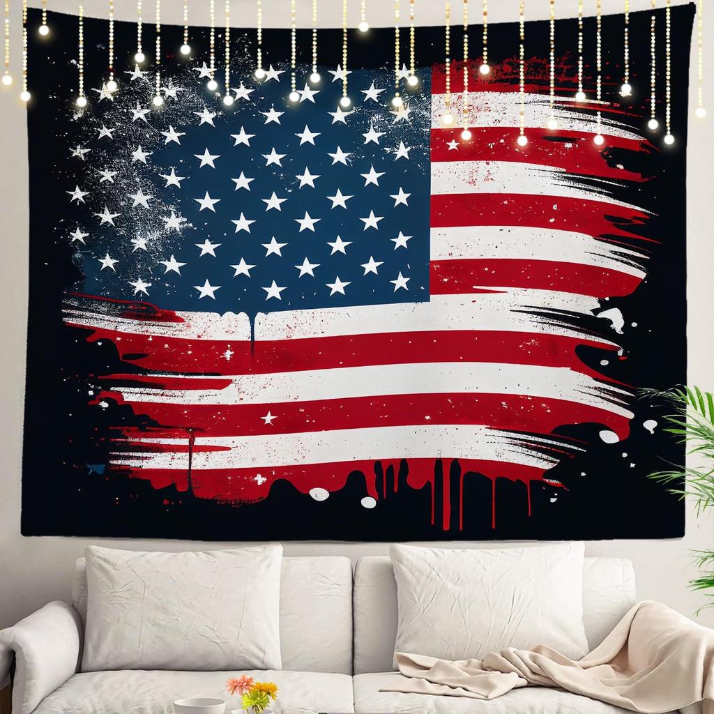 White Winter Snow Wall Tapestry, Colorful Three Wall Hanging Large Tapestry Decoration Polyester Fiber White Hem Around for Dorm