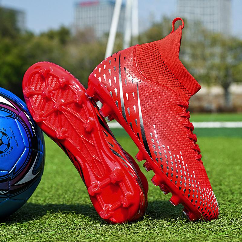 Unisex Football Shoes Men's Long Nail Training Sneakers Kids Football Boots Youth Football Boots Soccer Shoes for Boys