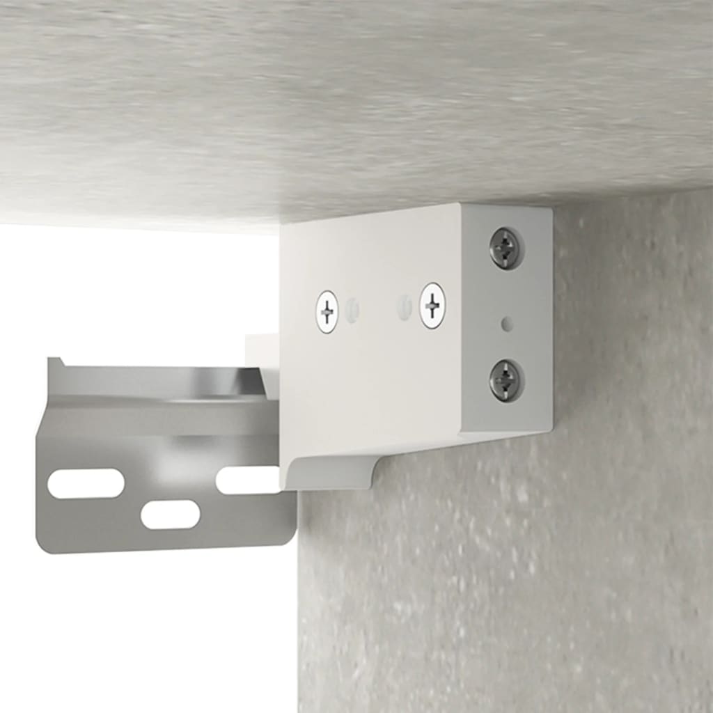 Vidaxl Hanging Bedside Cabinet, Concrete Grey, 35X35X20 Cm