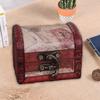 Wooden Box Retro Large Capacity Storage Desktop Decoration Stamp Small Box Office
