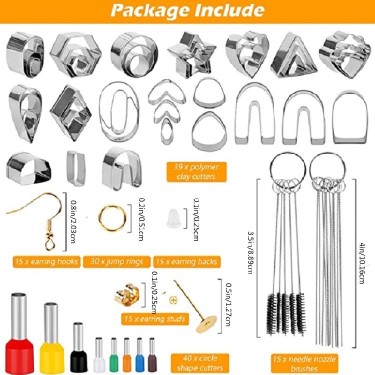 Clay Cutters Clay Earring Cutters Stainless Steel for Jewelry Making