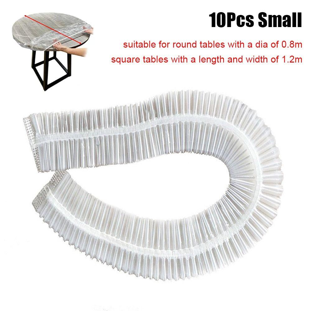 10Pcs Thickened PE Disposable Tablecloth Greaseproof Tabletop Protective Decorat Cover Table Cover