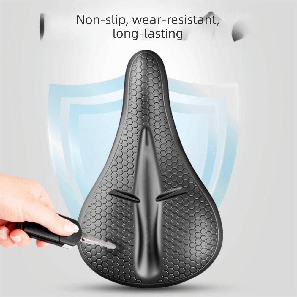 Silicone Bike Saddle Cover Shock-absorbent Bike Seat Cushion Pad Bicycle Seat Cover Cycle Part