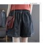 Women's Summer Korean Denim Shorts with Big Pockets - Loose, Slimming, Age-Reducing, Versatile, Wide-Leg, Plus-Size, Elastic Waist
