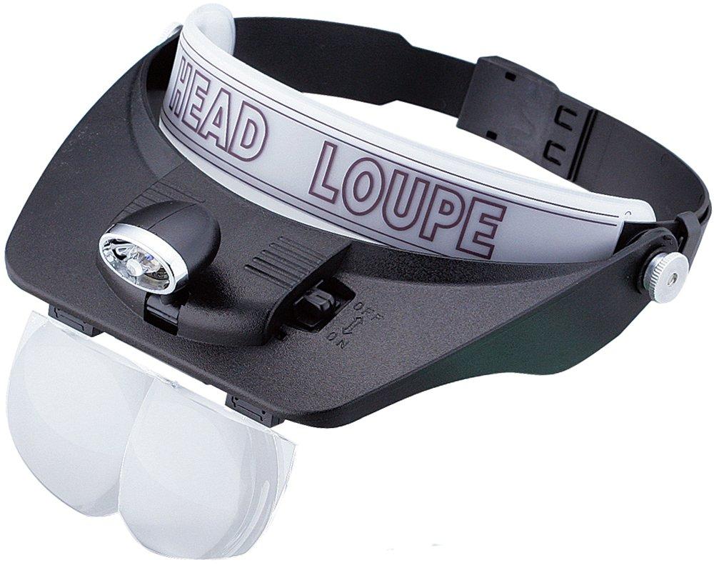 Niigata Seiki BeHAUS Head Magnifier with Light, 1.21.82.53.5x Magnification, HMG-4L