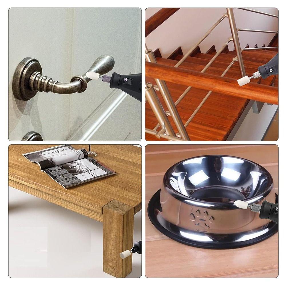 Cashmere Wool Felt Polishing 3mm Shank Buffing Wheels Cashmere Polishing  For Dremel