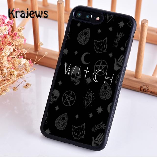 Krajews Witch Witchcraft Phone Case Cover For iPhone 17 Air 16 15 14 Plus 11 12 13 Pro Max Coque