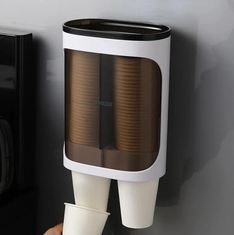 Water Dispenser Storage Paper Cup Holder Paper Cup Holder Cup Storage Rack Cup Taker Automatic Cup Dropper