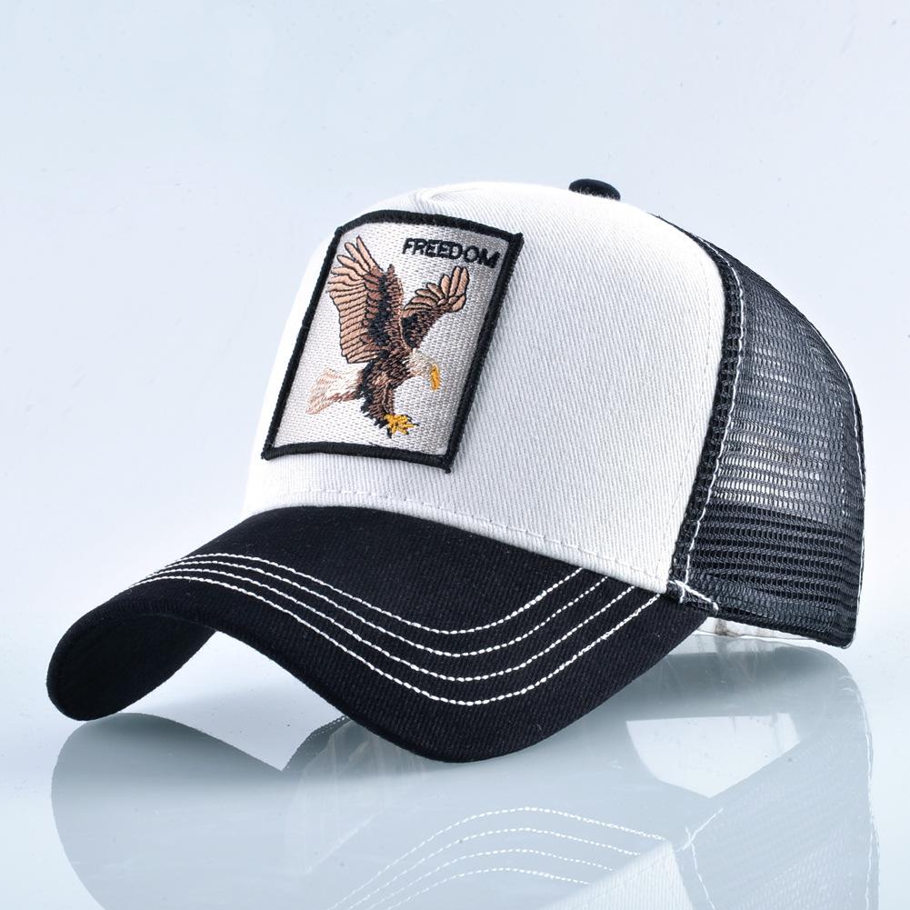 Animal Embroidery Baseball Cap Male Truck Driver Hat Female Cap Outdoor Net Hat