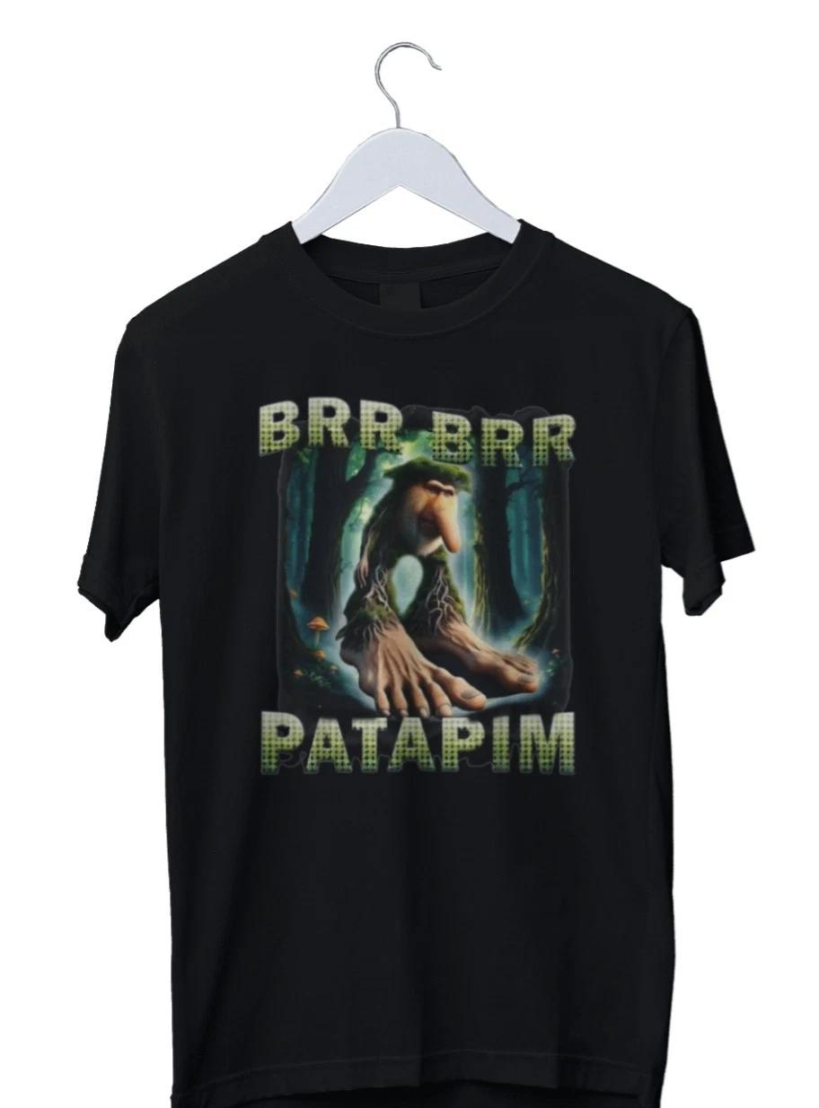 

Unisex Adult Casual Graphic BRR BRR Patapim Meme Shirt, Golden Grap... XL