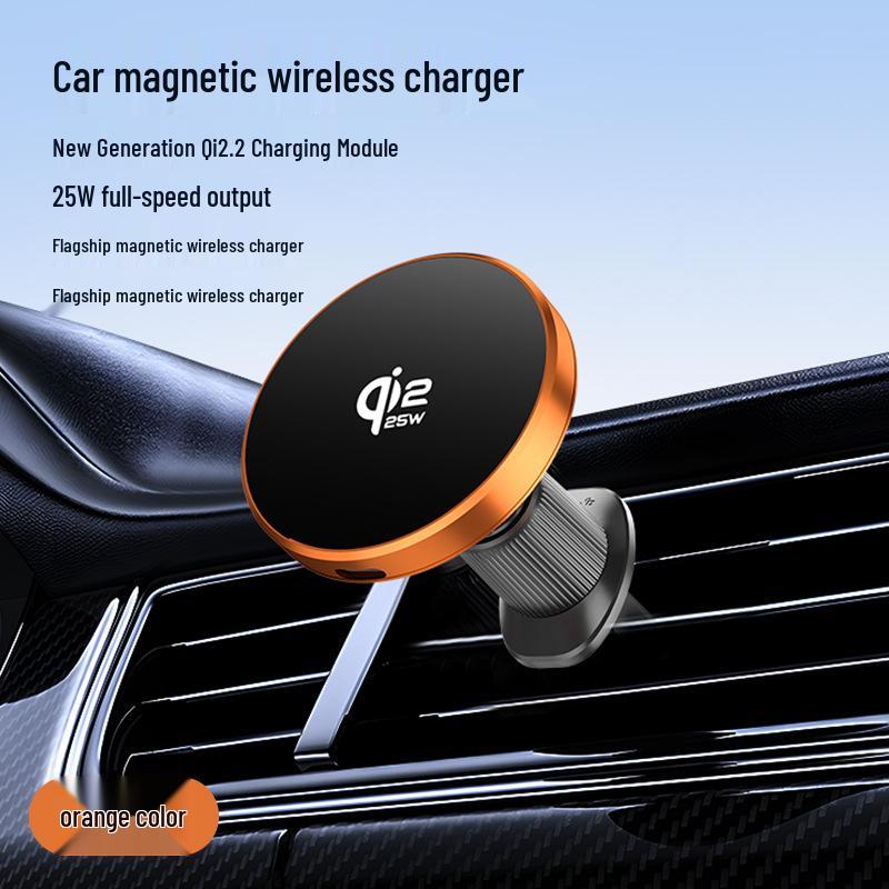 2026 Air Vent Magnetic Car Phone Holder & Wireless Charger with Cooling System