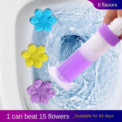 Toilettenschüssel-Reiniger, Gel, Deodorant, Lufterfrischer, Aroma, Blumennadel, Spülmaschine, kleine Blume, Badezimmerduft, Deodorant