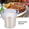 Sauce Gravy Pot - 304 Stainless Steel Thermal Insulated Double Wall Sauce Gravy Boat Pot Serving Jug(450ml)