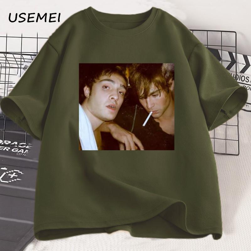 Chuck And Nate Gossip Girl Tee Unisex Unisex Oversized T Shirt Vintage 90s Fashion Aesthetic Trendy Y2k Tshirt Streetwear Clothes