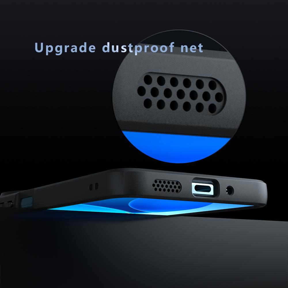 For Vivo Y39 5G Case Skin-Touch TPU+PC Matte Phone Shell,Transparent Black