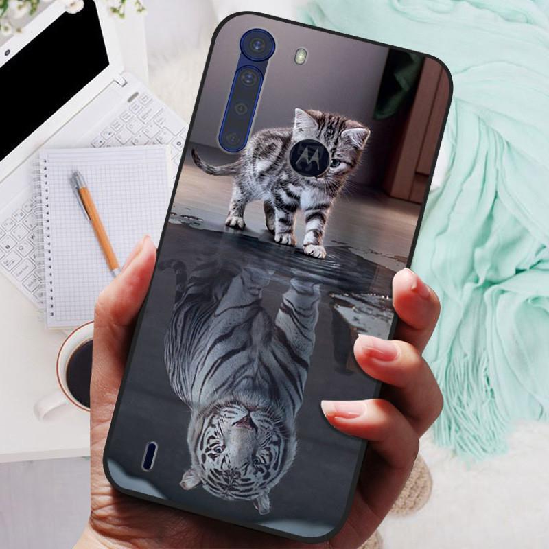 For Motorola One Fusion Case Black Bumper Soft Silicone Cover For Moto One Fusion Plus Phone Cases OneFusion Fusion+ Funda Shell