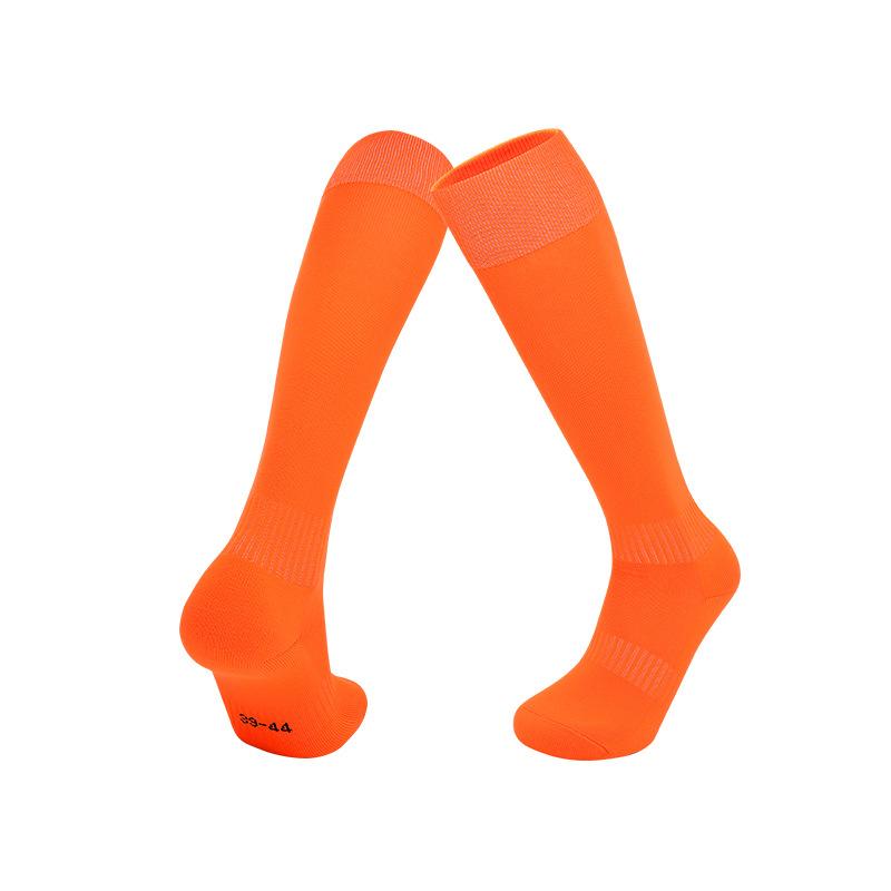 Summer Solid Color Towel Bottom Football Socks Stockings Training Socks Wear-Resistant Non-Slip Breathable Sweat-Absorbing High Sports Socks