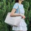 New Lee Fabric Shoulder Bag Tote Women's Haze Blue/Beige LE250614M