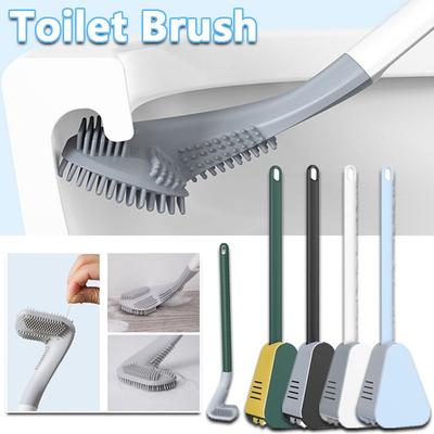 Creative Golf Brush Head Toilet Brush Wall-mounted Toilet Brush Without Dead Corners Bendable Household Toilet Cleaning Tool