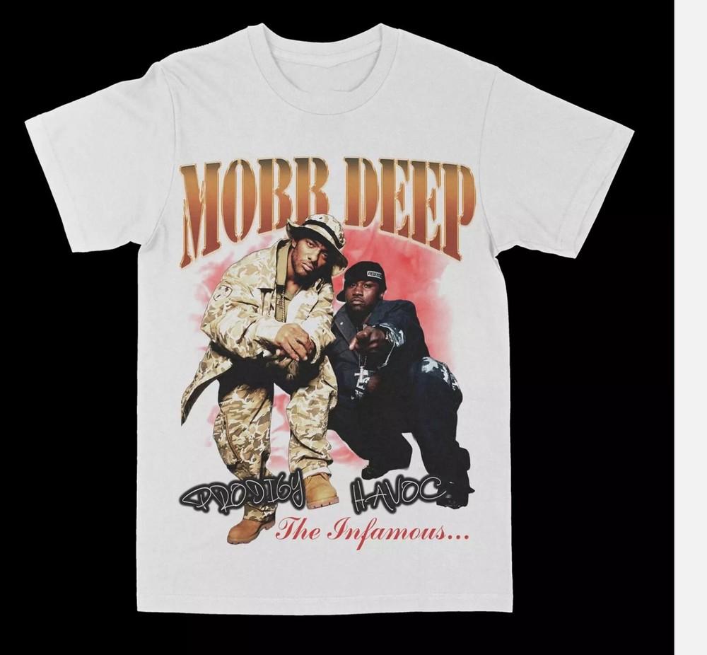 Скандально известный Банд MOBB DEEP Футболка Белая Мужская Унисекс S-5XL Унисекс Футболка XXXL