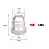 External Thread Straight Male Weld Fitting Adapter AN4-AN20 Weld On Fittting Bung Nut  Car
