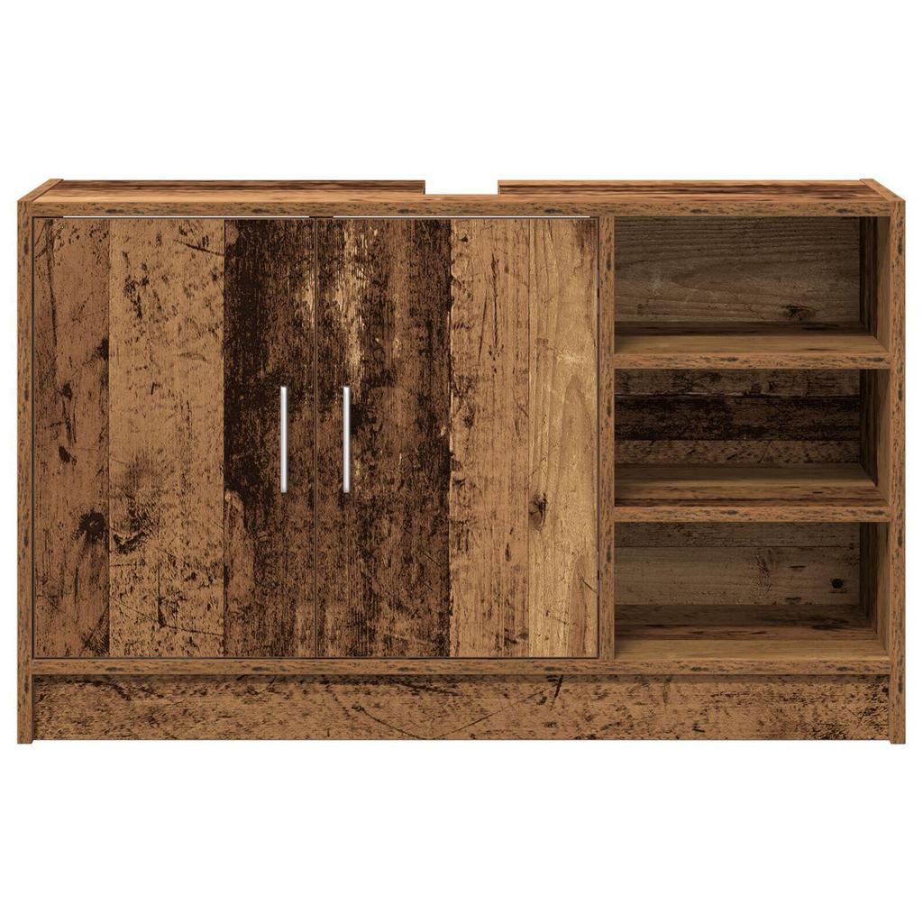 vidaXL Spültischschrank Altes Holz 90x29x55 cm Holzwerkstoff