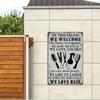 Retro Barber Tin Sign Vintage Wall Decor 12x8 Inch Metal Art with Scissors Design