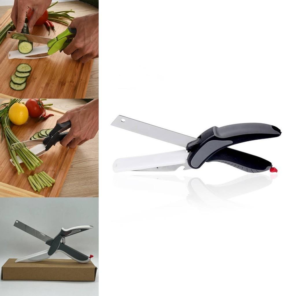 Multipurpose Stainless Steel Kitchen Scissors With Cutting Board Perfect For Vegetables And Baby Food