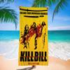 Classic Movie K-Kill Bill Microfiber Blanket Quick Drying Beach Towels Oversized Printing Super Absorbent Pool Towel Blanket