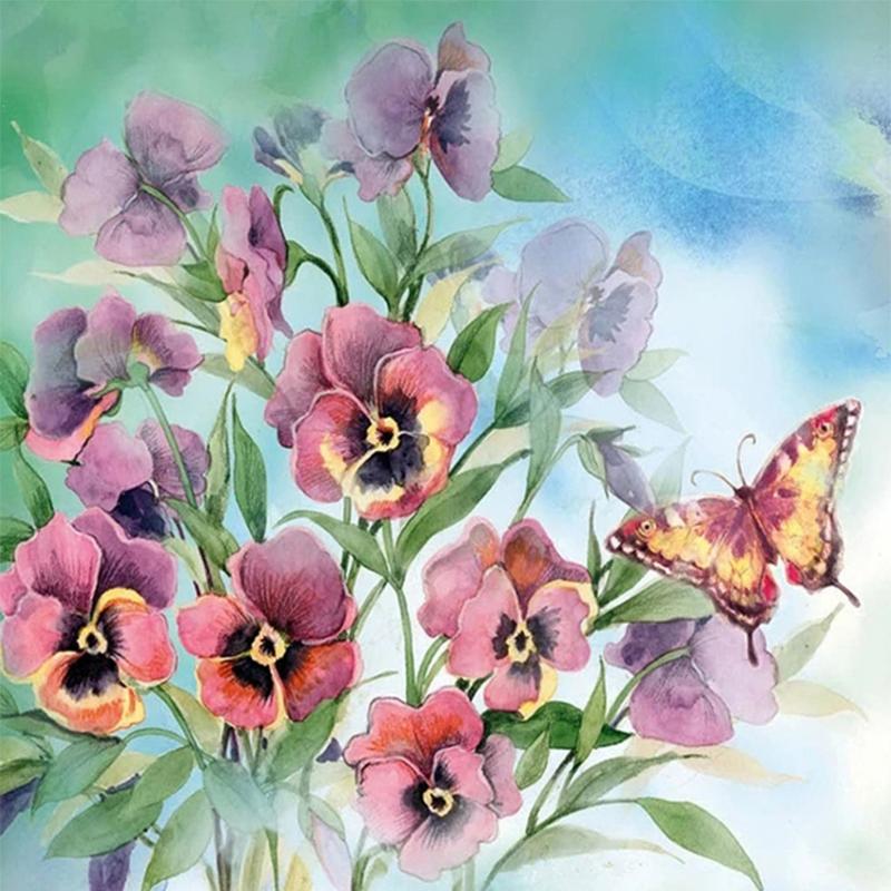 Diamond Painting Flower Full Drill Square/Round Diamond Embroidery Mosaic Picture Of Rhinestones Wall Art Handmade Gift