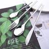 4pcs Gold Dinnerware Set Stainless Steel Cutlery Sets Mirror Flatware Silverware Knife Fork Spoons Set Party Kitchen Home Tableware