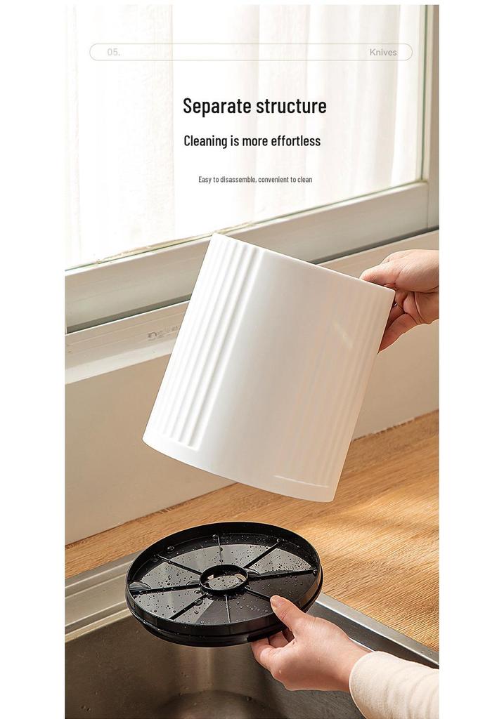 360° Rotating Minimalist Kitchen Knife and Utensil Holder