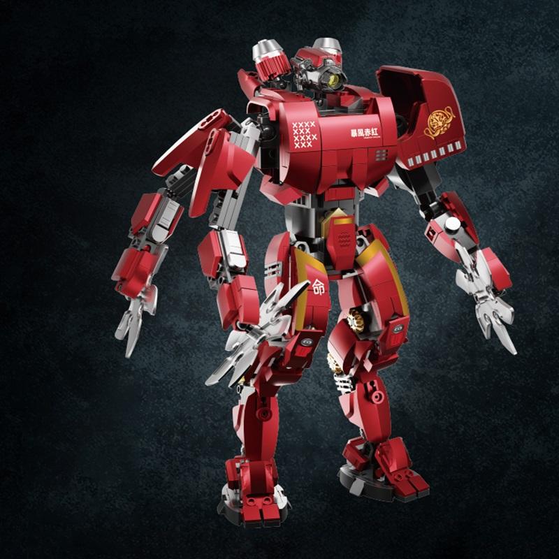 Urban Modern Mech Series Dangerous Wanderer Saber Athena Transforming Mech Robot Display Adult And Children Building Blocks