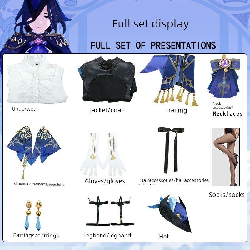 Genshin Impact Cosplay Costume Clorinde Game Replica Cosplay Anime Costume Cosplay Outfit
