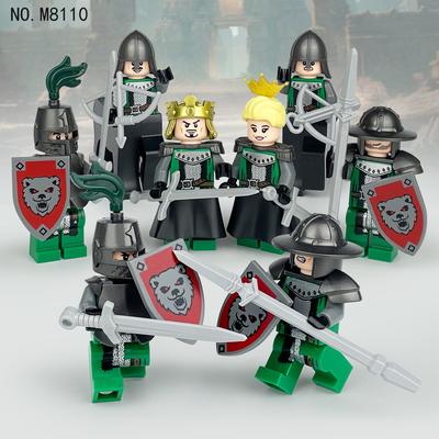 8pcs M8110 Evil Knight Medieval Soldier Sagittarius Children's Building Block Toy Weapon