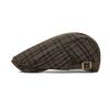 Spring Summer Thin British Plaid Beret Men Women Retro Forward Cap Outdoor Sunscreen Breathable Cap