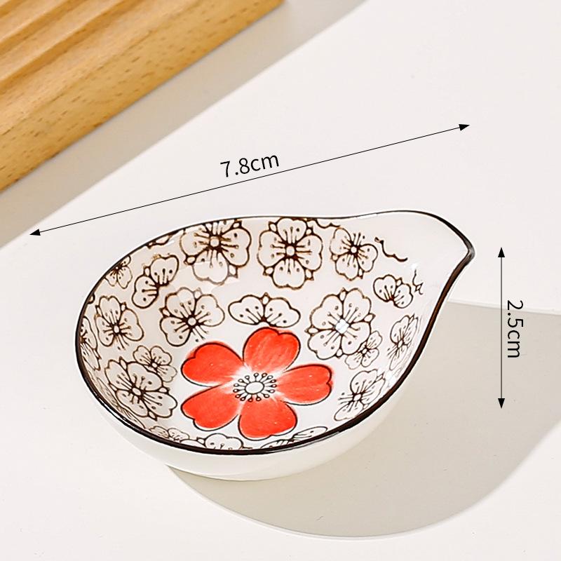 Japanske Mini Keramiske Tallerkener Barbecue Dipping Sashimi Sushi Soyasaus Retter Hjem Skrivebord Snacks Frukt Dessert Tallerkener