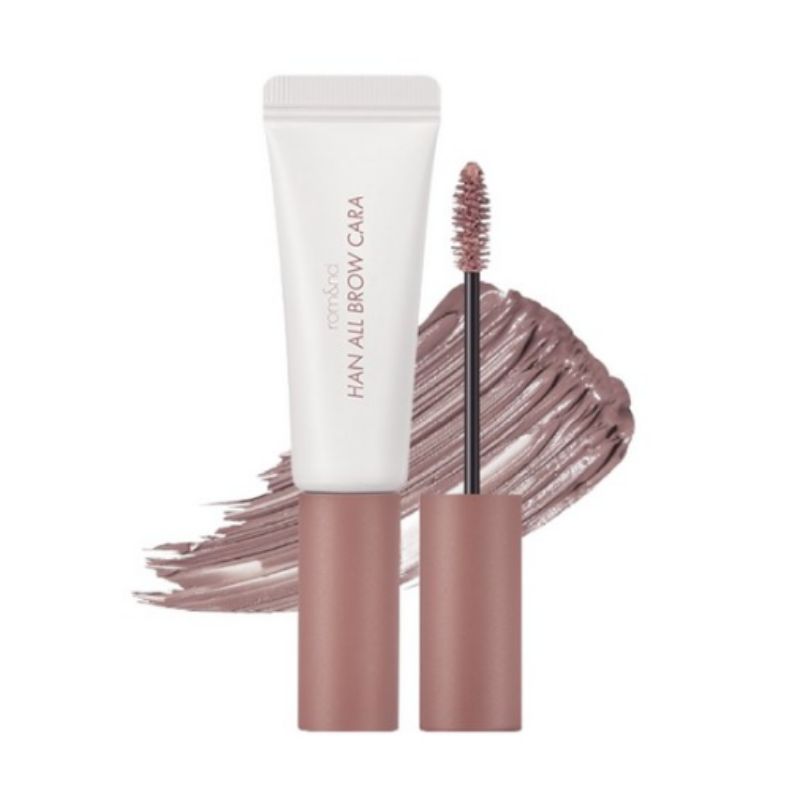 rom&nd Han All Brow Cara 9g Long-Lasting Eyebrow Mascara for Natural Brow Styling & Color Fixing