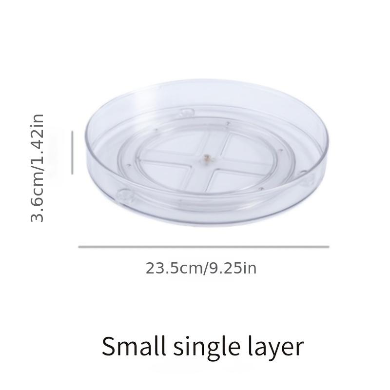 1pc rotating cosmetics storage box dressing table desktop transparent lipstick perfume skin care product storage rack