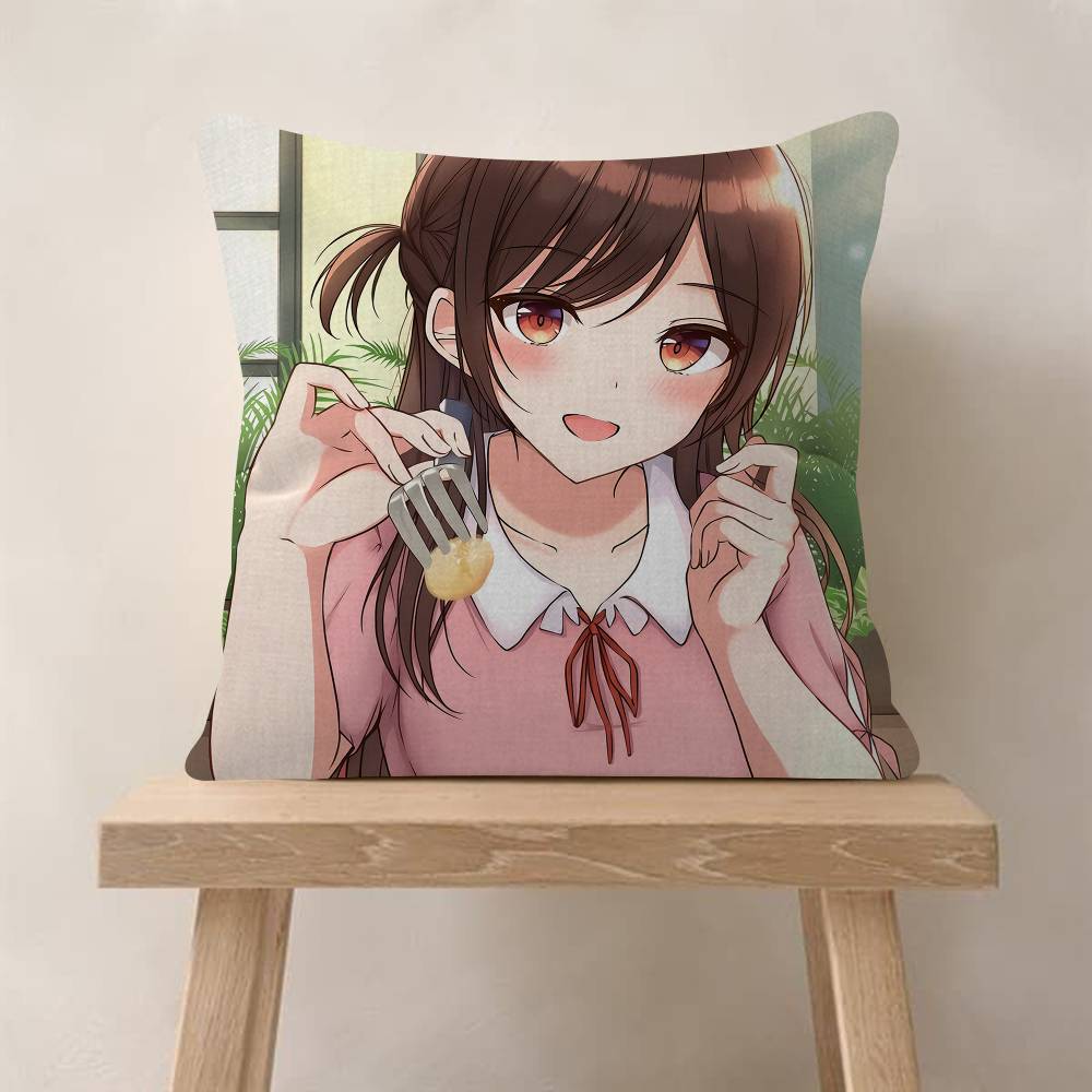Ichinose Chizuru Anime RentaGirlfriend Pillow Gift Home Office Decoration Pillow Bedroom Sofa Car Cushion CoverPillow Case 30x30cm