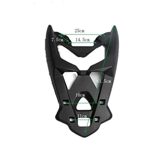 QITOSUN Rear Carrier Luggage Rack Black for Yamaha NMAX125/155 (2015–2019) Alloy