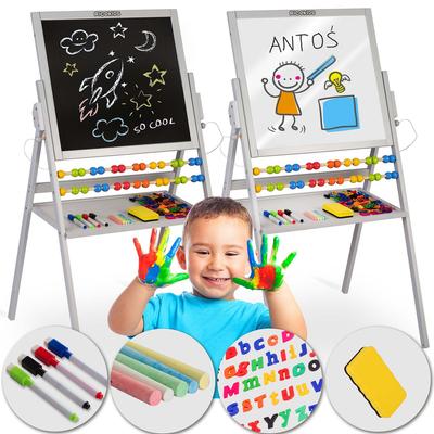 Ricokids Magnetische Kreidetafel, drehbar – Grau