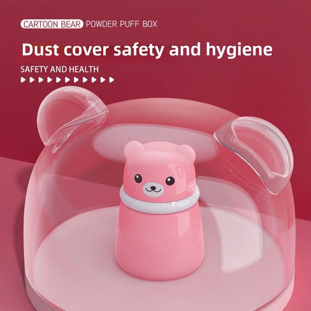 Seal Lid Baby Powder Puff Box Soft Applicator Talcum Powder Storage Box Children's Use