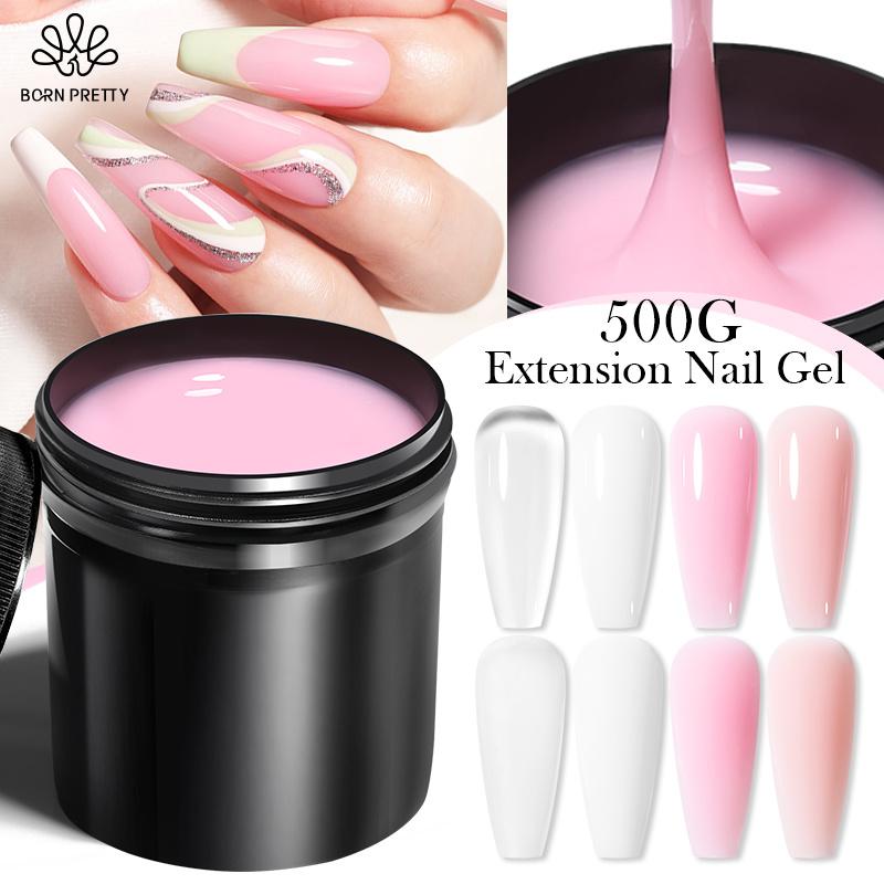 

BORN PRETTY 500 г гель для наращивания ногтей гель-лак для ногтей прозрачный розовый телесный цвет дизайн ногтей салон ногтей DIY дома